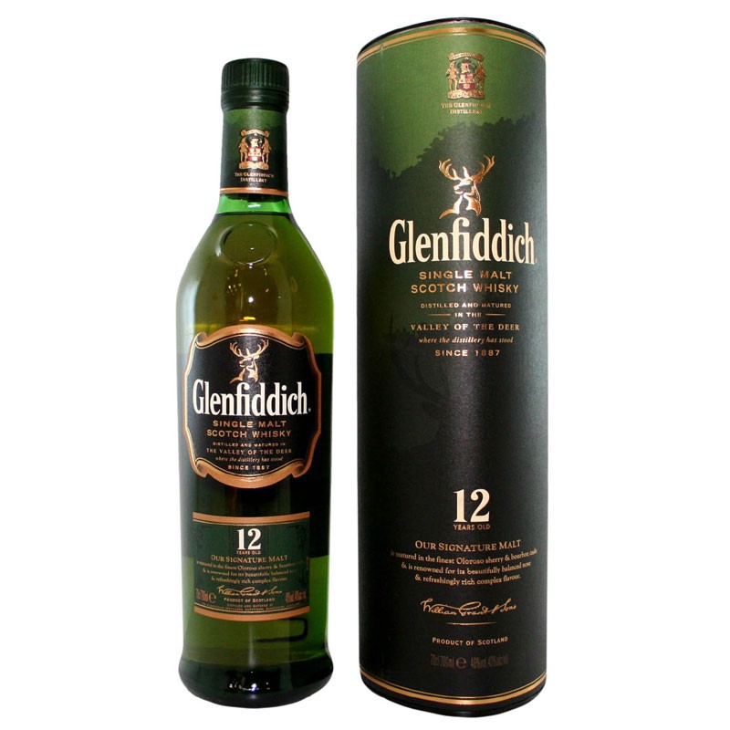 Glenfiddich Scotch Whisky 12 Anni 70cl 
