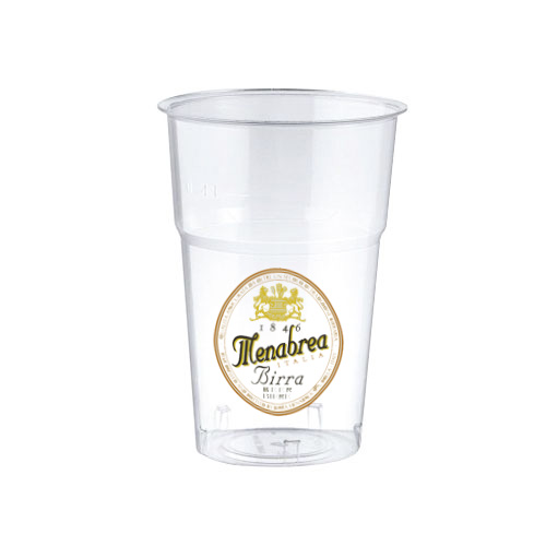 Bicchiere Menabrea Plastica 30cl x50 pz