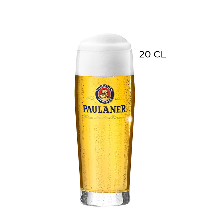Bicchiere Birra Paulaner Gloria Becher 20cl x6 pz