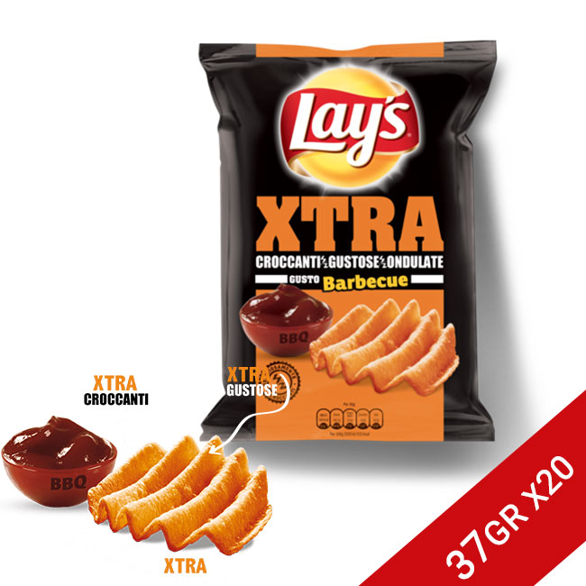 Patatine Lay's Xtra Barbecue 37gr x20 Buste